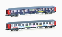 L.S. Models LS98098N - N - 2-tlg. Set Liegewagen Snälltaget, ÖBB, Ep. VI